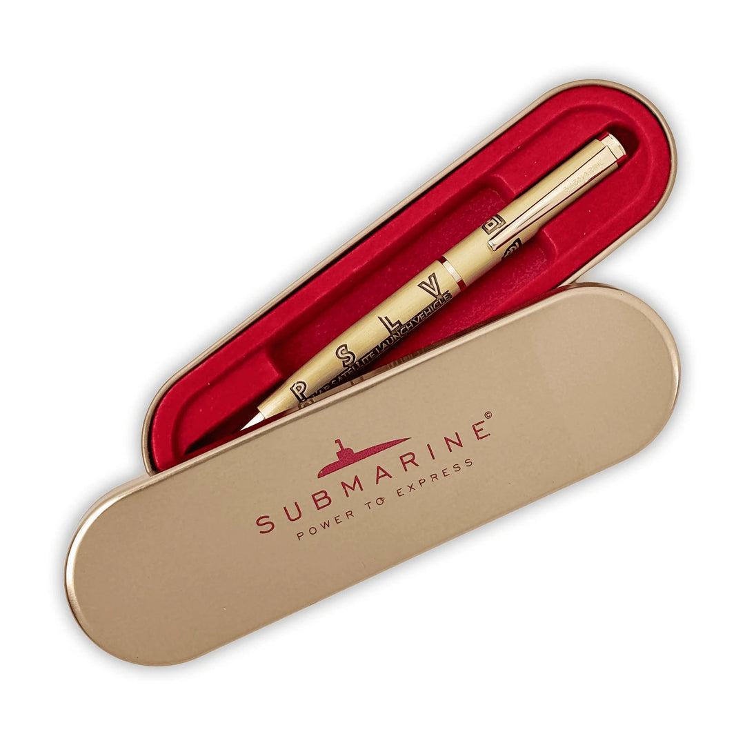 ISRO PSLV Rocket Pen Premium Metal Space-Themed Ball Pen Bbag | India’s Best Online Stationery Store