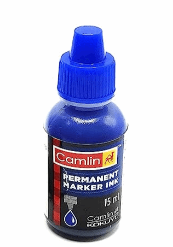 15 ml Camlin Permanent Marker Ink Blue Colour 