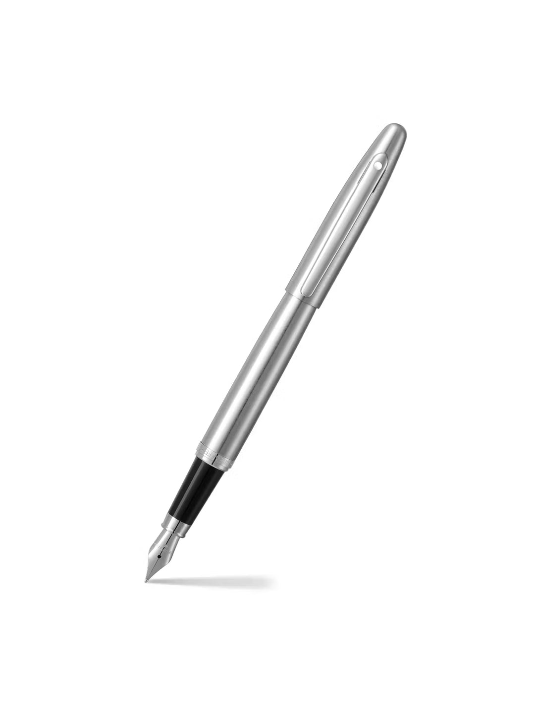 Sheaffer VFM 9426 Brushed Chrome Fountain Pen with Chrome Trim