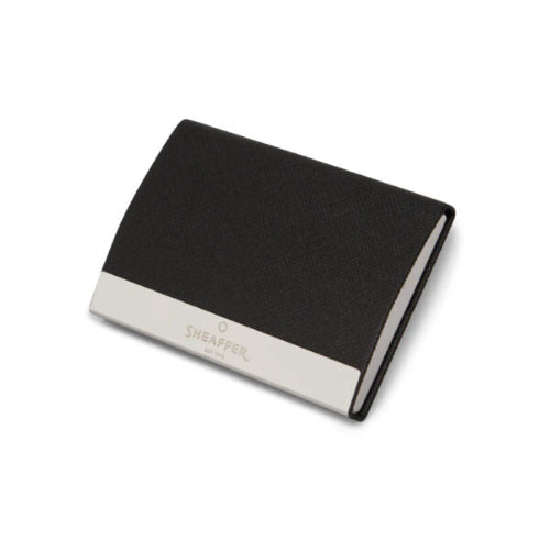 Sheaffer Gift Set 9338 Glossy Black CT Ballpoint Pen + Business Card Holder / bbag indias best online store