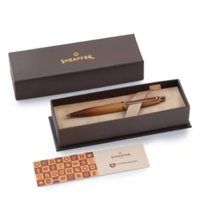 Sheaffer Matt Brown VFM 9428 Coffee Edition Ballpoint Pen with Regal Brown PVD Trims