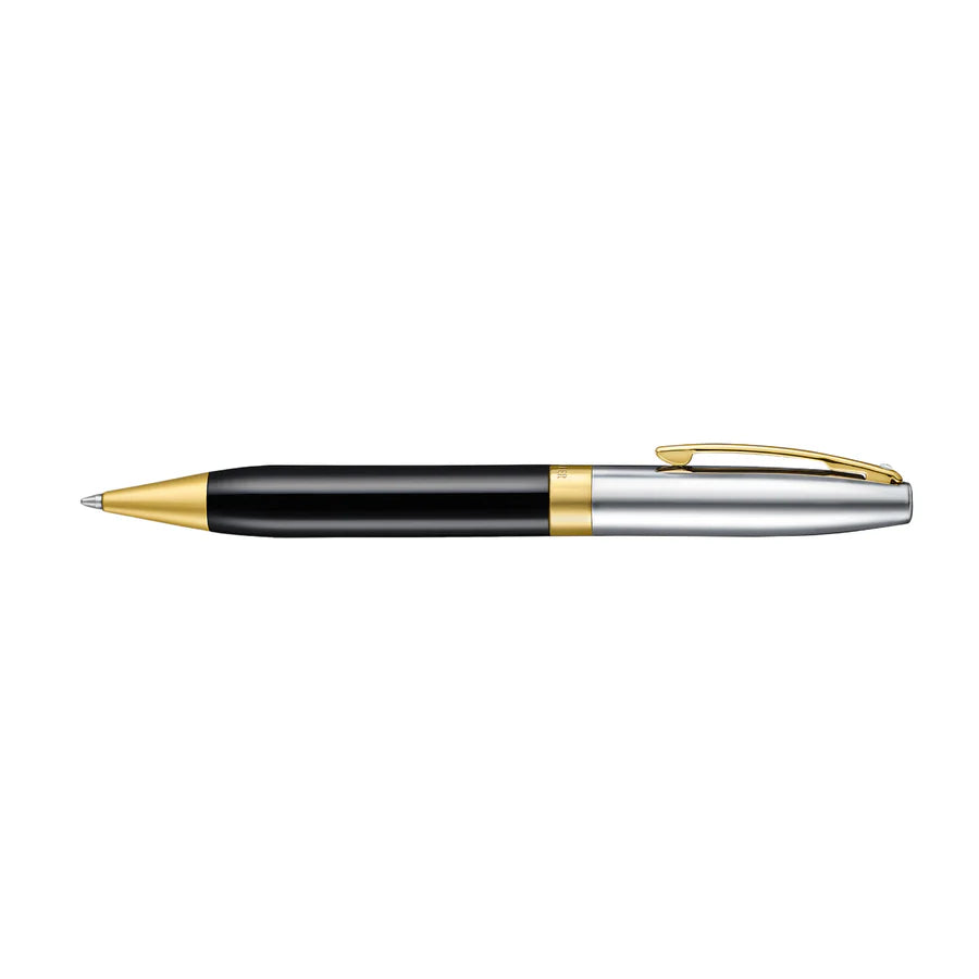 Sheaffer Legacy  Ballpoint Pen Black Chrome Gold Trim Bbag | India’s Best Online Stationery Store