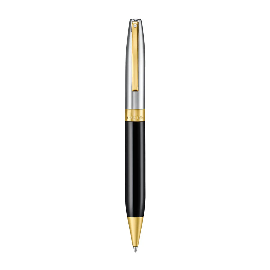 Sheaffer Legacy  Ballpoint Pen Black Chrome Gold Trim Bbag | India’s Best Online Stationery Store