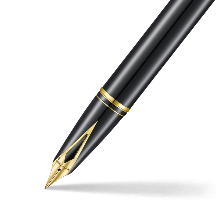 Sheaffer Legacy 9065 Fountain Pen Black Chrome Gold Trim Bbag | India’s Best Online Stationery Store