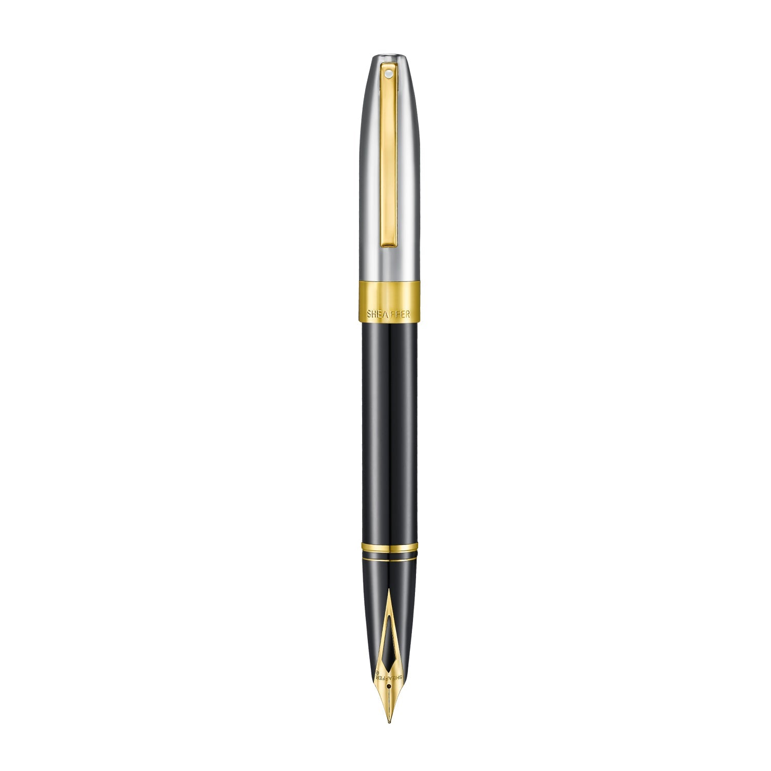 Sheaffer Legacy 9065 Fountain Pen Black Chrome Gold Trim Bbag | India’s Best Online Stationery Store
