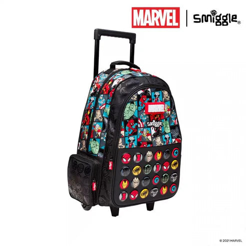 Smiggle Trolley Backpack with Light-Up Wheels – 4 Compartment Bbag | India’s Best Online Stationery Store