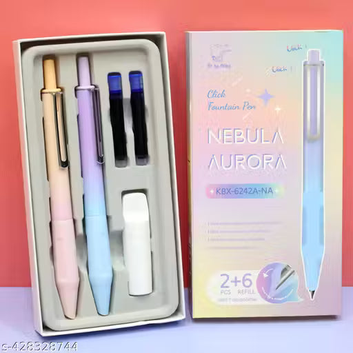 Nebula Aurora Click Fountain Pen Set Bbag | India’s Best Online Stationery Store
