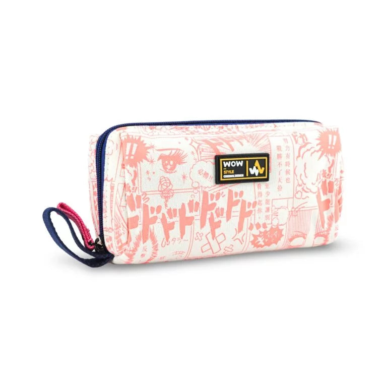 WOW Anime Print Pencil Pouch Dual Zipper Stationery Organizer Bbag | India’s Best Online Stationery Store