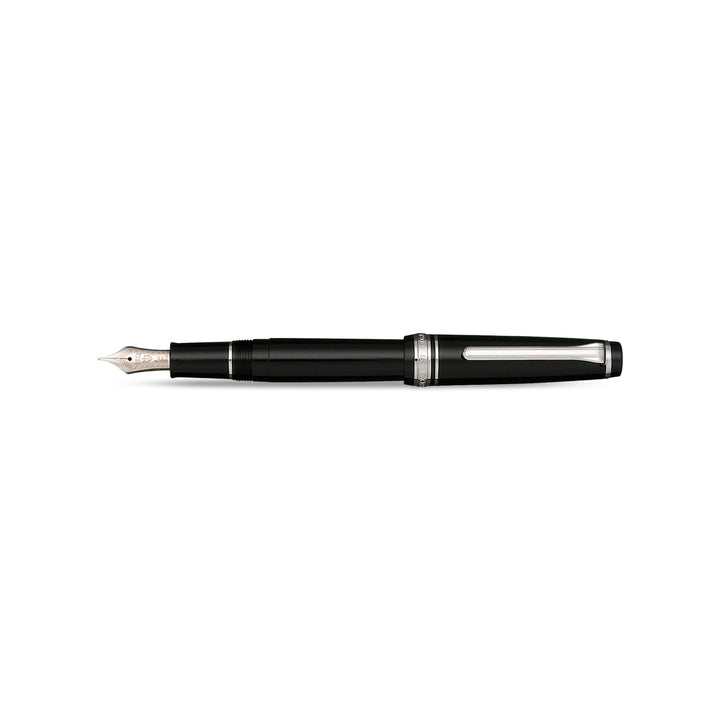 Sailor Professional Gear Slim Fountain Pen (14K Medium) Black with Rhodium-plated Trims Bbag | India’s Best Online Stationery Store