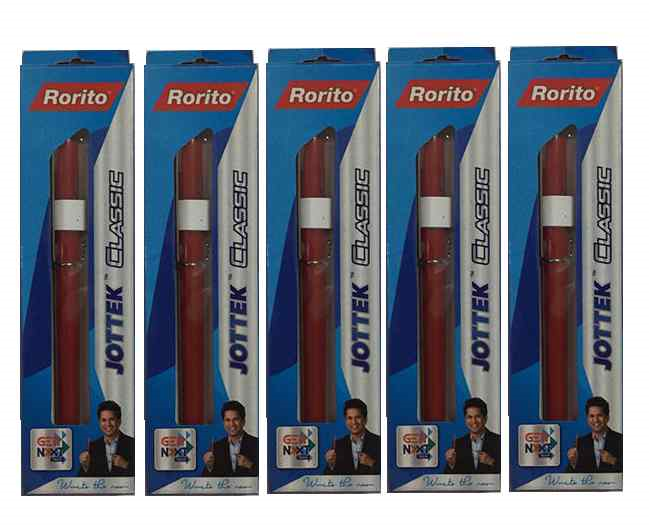 5 pack of Rorito Jottek Classic Ball Pen Blue 0.7 mm