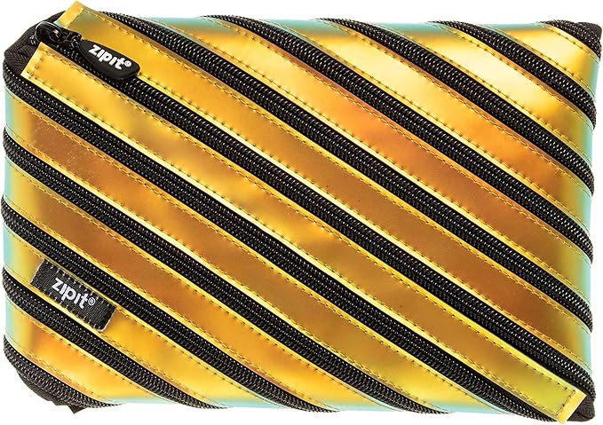 ZIPIT Metallic Jumbo Pencil Pouch Copper Bbag | India’s Best Online Stationery Store